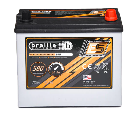 Braille Endurance Advanced AGM Battery B51R