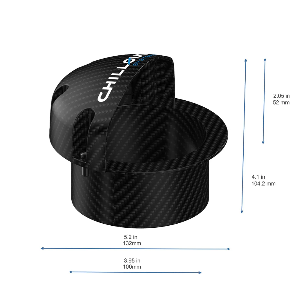 Chillout 4" Spherical Carbon Fiber Ram Air Duct - Image 4