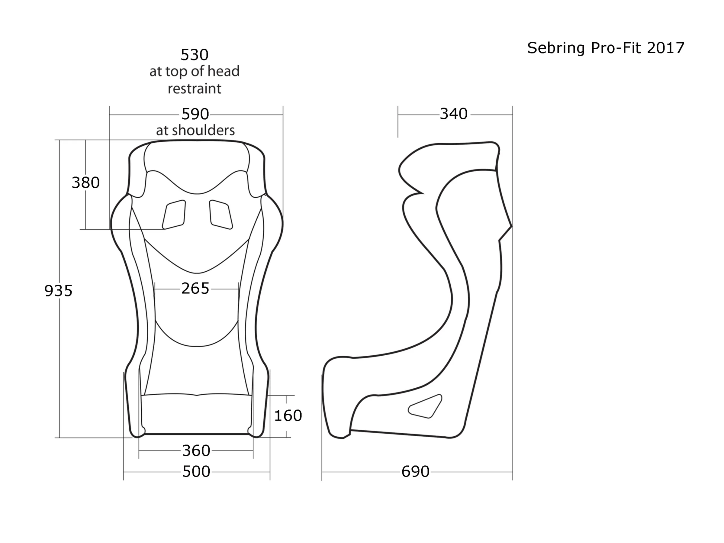Cobra Sebring Pro Fit Seat - Image 2