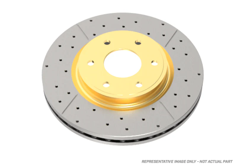 DBA 02-09 Subaru WRX STi/2017 BRZ w/Perf Pkg. 10 Hole Front Drilled & Slotted Street Series Rotor