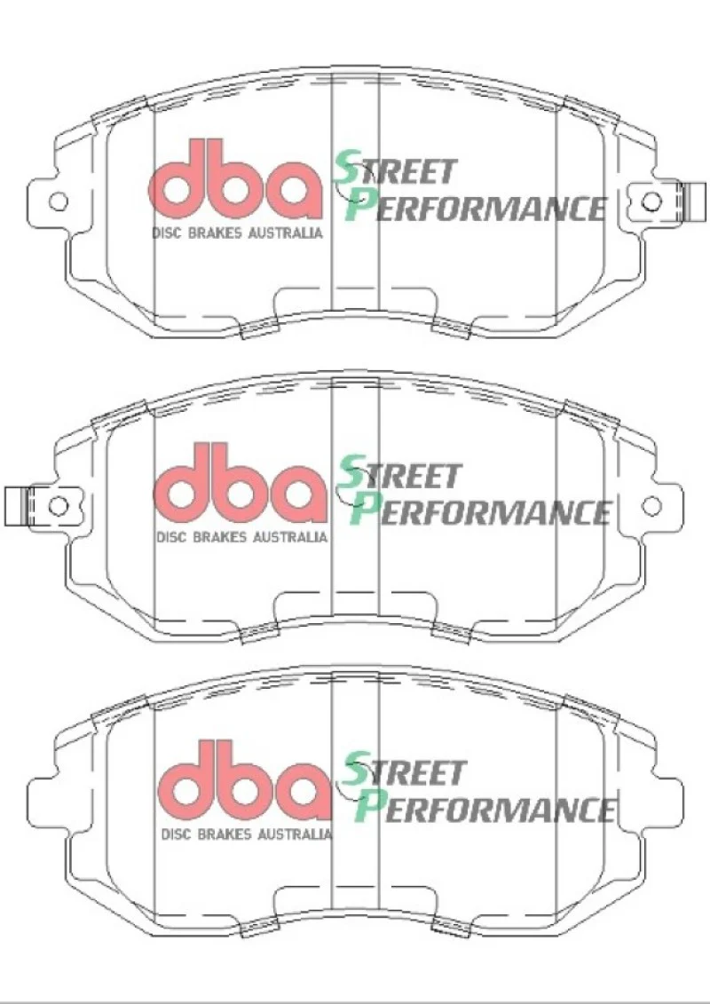 DBA 03-05 Subaru WRX / 08 Subaru WRX SP500 Front Brake Pads - Image 4