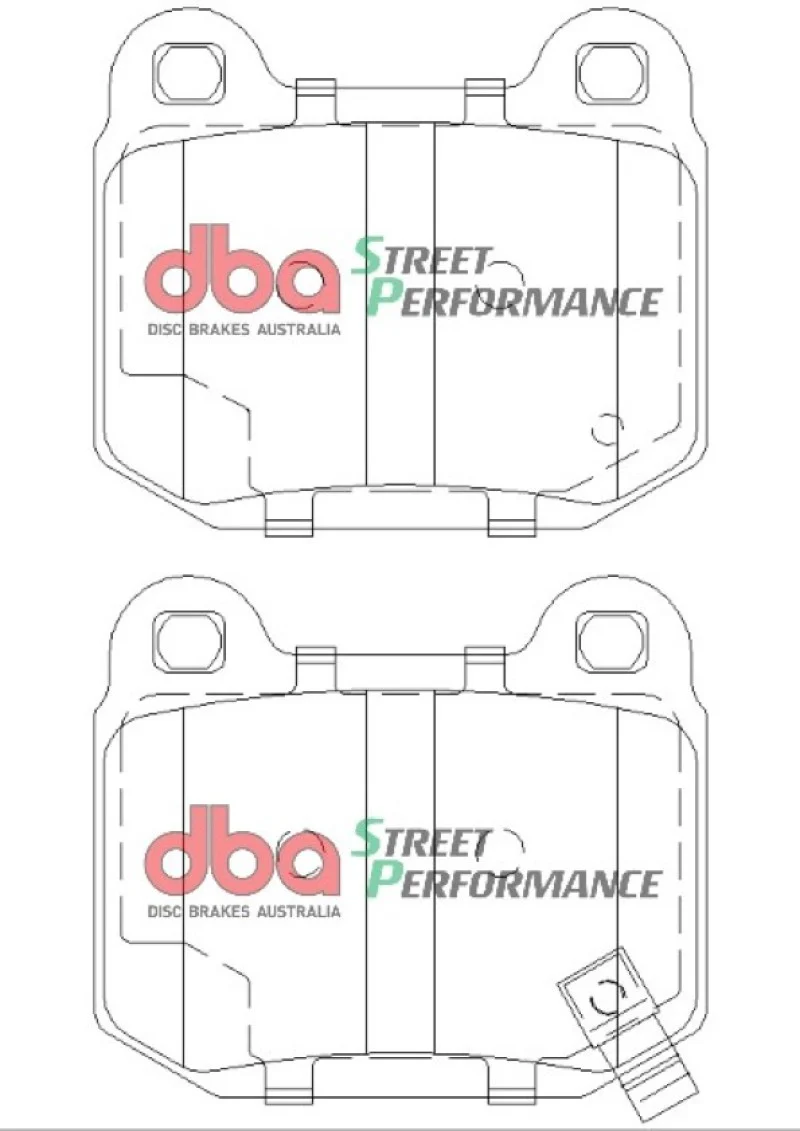 DBA 03-06 EVO / 04-09 STi / 03-07 350Z Track Edition/G35 w/ Brembo SP500 Rear Brake Pads - Image 4
