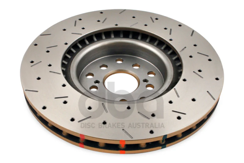DBA 04-12 Subaru STi/2017 BRZ w/Perf. Pkg. 10 Stud Hole Front Drilled & Slotted 4000 Series Rotor - Image 2