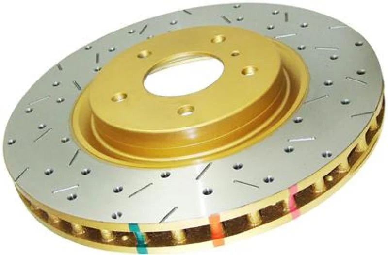 DBA 04-17 Subaru WRX STi Rear Cross Drilled & Slotted 4000 XS Series Rotor - Image 5