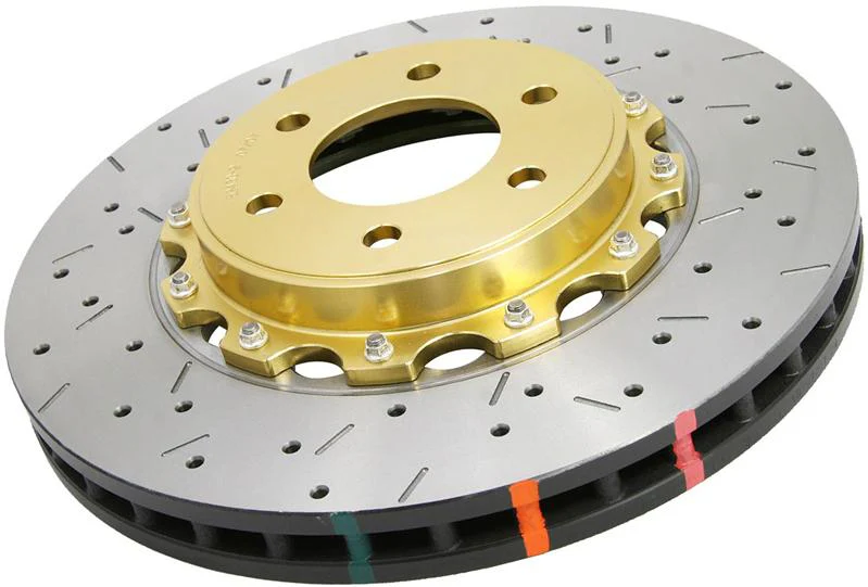 DBA 09+ Nissan 370Z Sport / Infiniti G37 Sport Front Drilled & Slotted 5000 Series 2 Piece Rotors