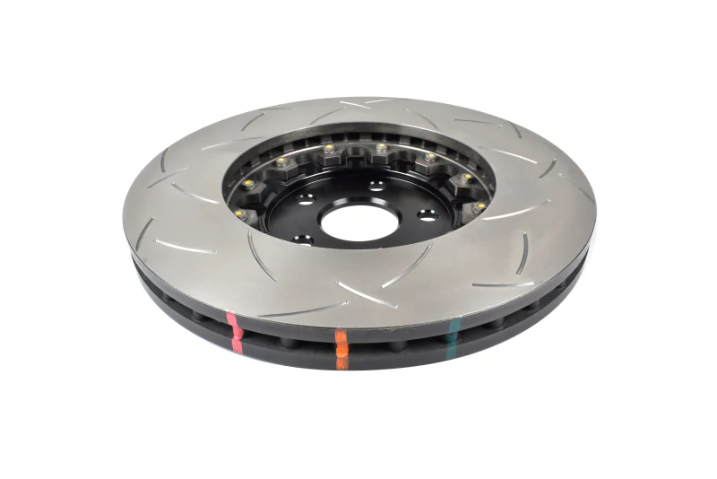 DBA 11-17 Jeep Grand Cherokee Trackhawk (6.2L V8) 5000 Series Slotted Front Brake Rotor w/Black Hat - Image 2