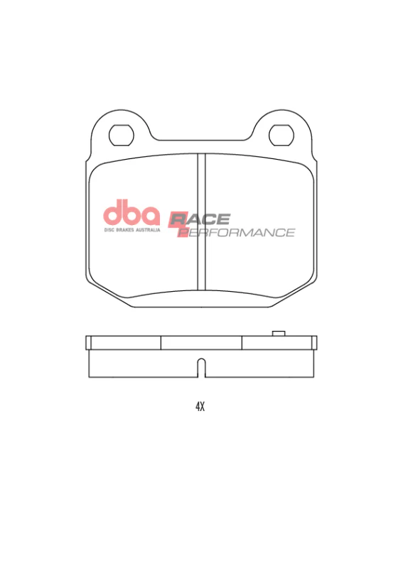 DBA 12-21 Subaru BRZ / 01-15 Subaru WRX STI Rear Race Performance Brake Pads - Image 5
