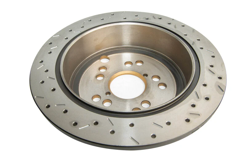 DBA 12+ Subaru/Scion BRZ/FR-S (AU Spec) 10 Lug Slot Rear Drilled & Slotted 4000 Series Rotor - Image 2