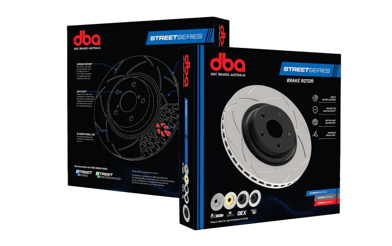 DBA 17-21 Honda Civic Type-R (FK8) Street T2 Slotted Front Brake Rotor - Image 5