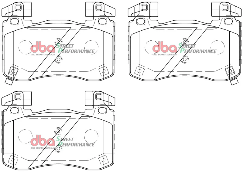 DBA 2018+ Kia Stinger V6 Twin Turbo SP Performance Front Brake Pads - Image 4