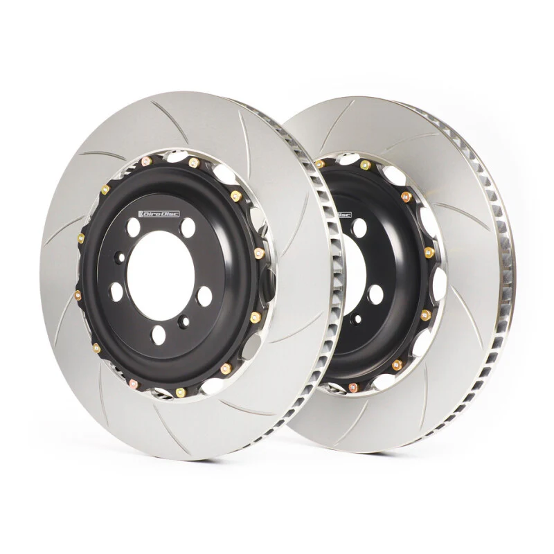 GiroDisc 2022+ Audi RS3 (8Y) (w/Carbon Ceramic Brakes) Front 2-Piece Iron Conversion Slotted Rotors