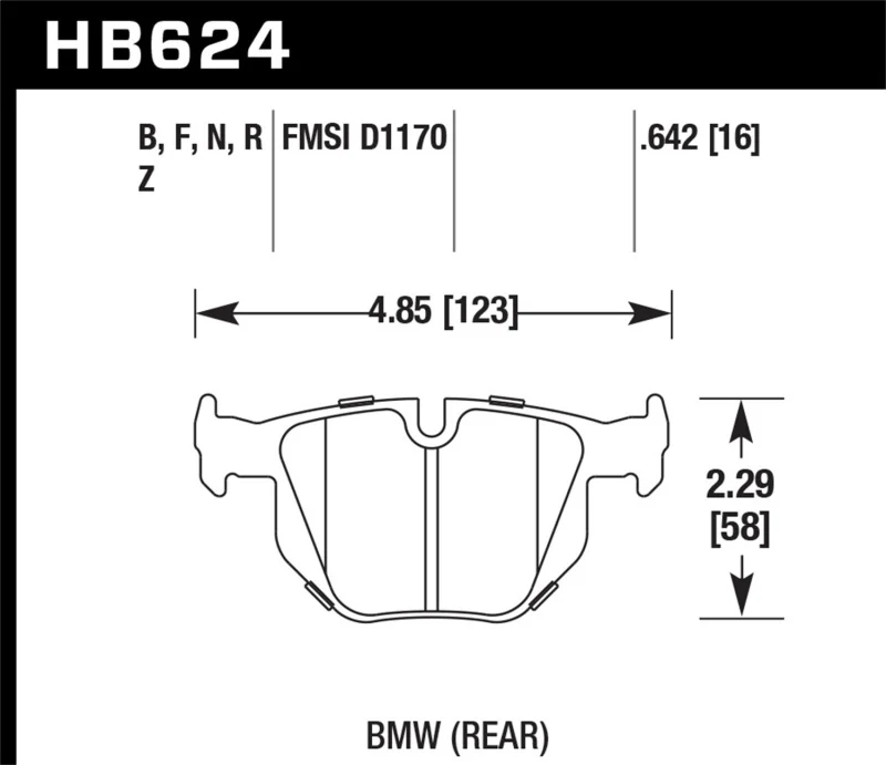 Hawk 06 BMW 330i/330xi / 07-09 335i / 07-08 335xi / 09 335d / 08-09 328i Performance Ceramic Street - Image 2