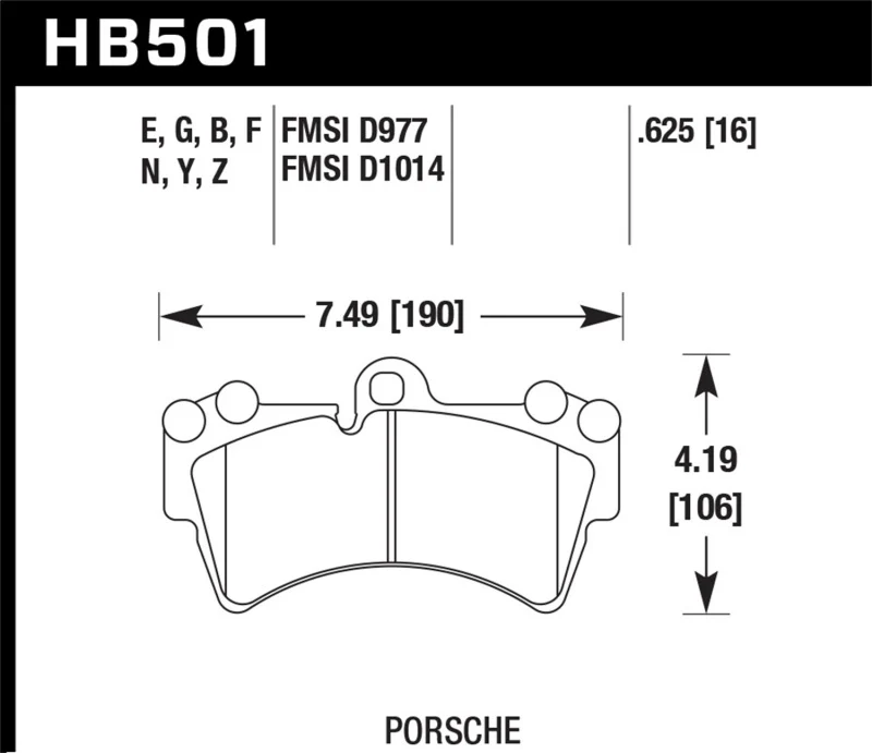 Hawk 07-10 Audi Q7 3.6L/4.2L / 03-07 Porsche Cayenne 4.5L / 04-07 VW Touareg Performance Ceramic Str - Image 2