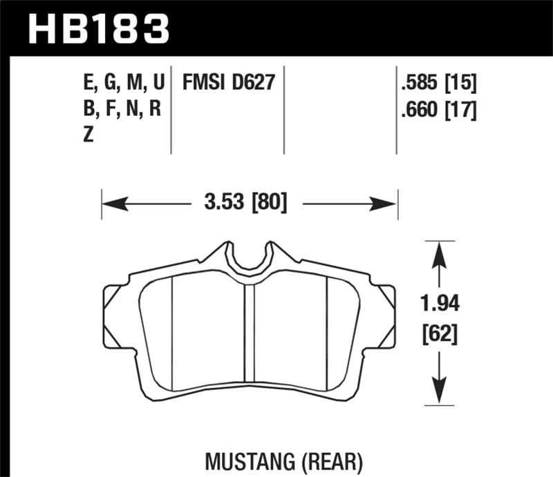Hawk HP+ Street Brake Pads - Image 2