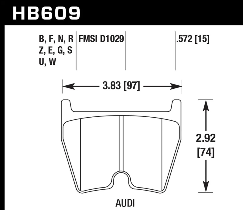 Hawk Performance Ceramic Street Brake Pads - Image 2