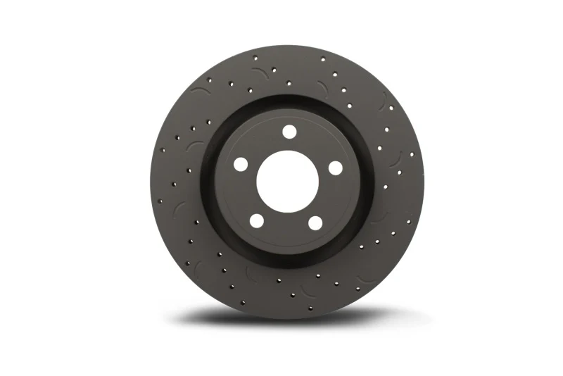 Hawk Talon 2010 Mitsubishi Lancer Evolution GSR AWD Drilled and Slotted Rear Brake Rotor Set - Image 7