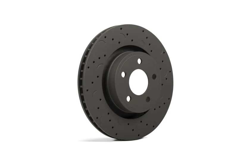 Hawk Talon 2010 Subaru Impreza WRX Premium Drilled and Slotted Rear Brake Rotor Set - Image 3