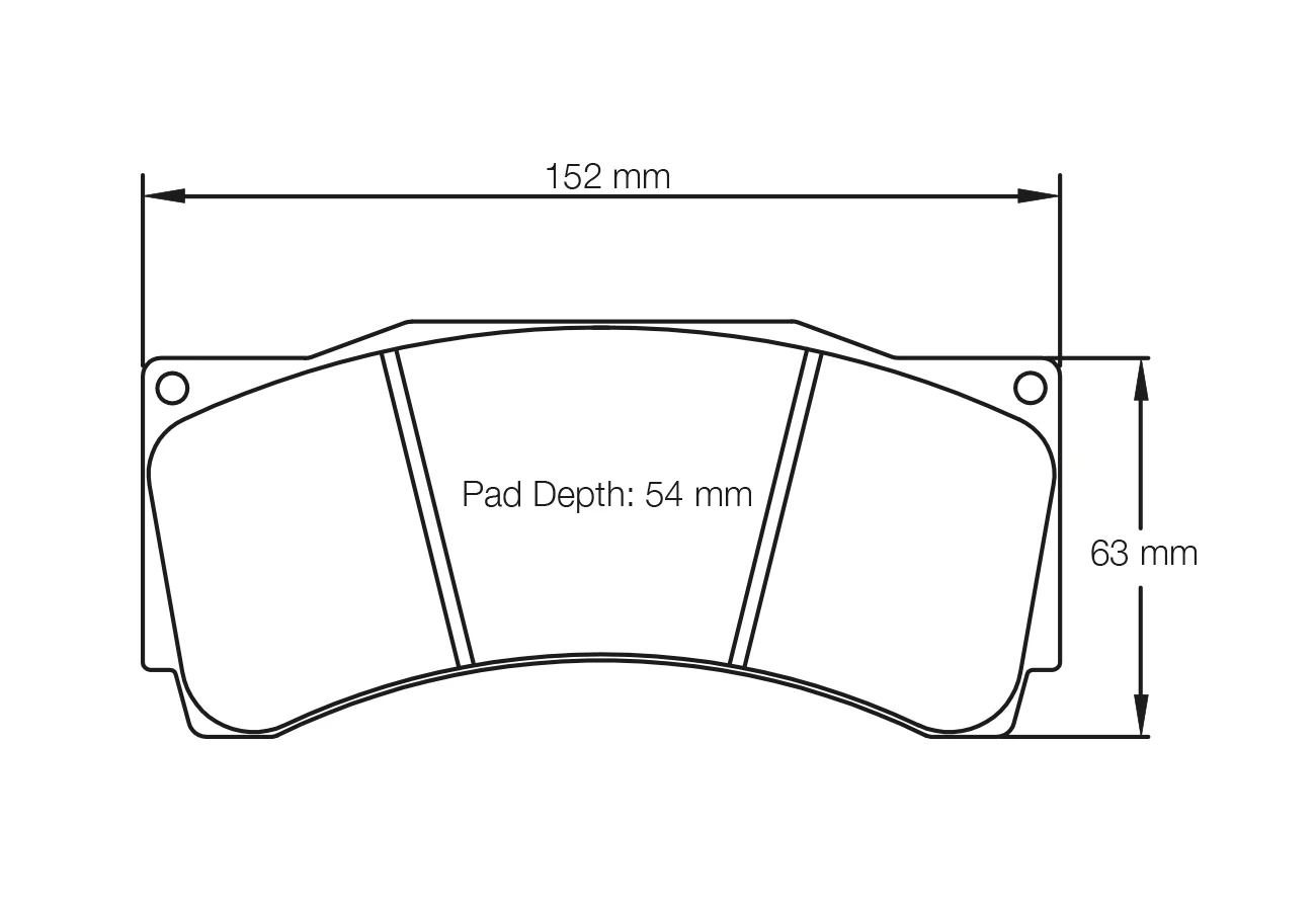 Pagid Race Pad Set 1539 RST4 Alcon, AP