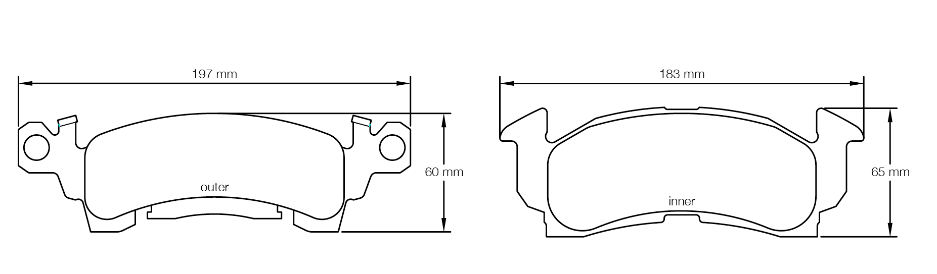 Pagid Race Pad Set 1594Usa RST1 GM Intermediate Caliper