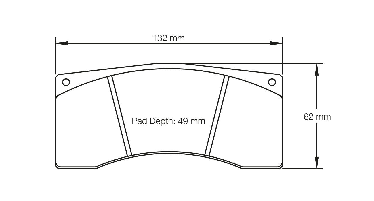 Pagid Race Pad Set 1607 RST3 Alcon, AP, Brembo