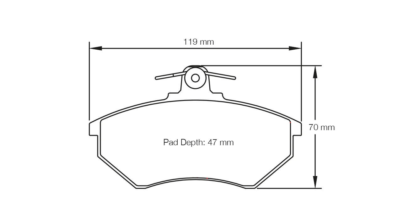 Pagid Race Pad Set 1743 14  Seat, VW