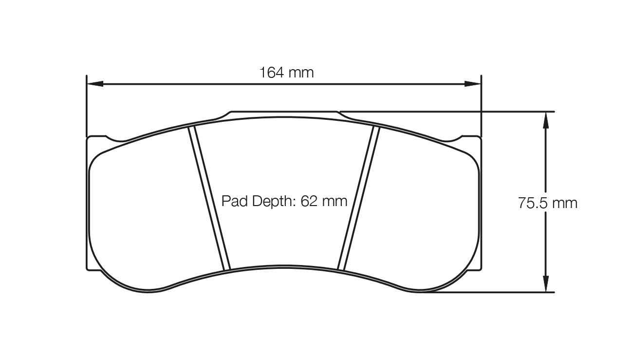 Pagid Race Pad Set 2019 RST1 2016 M6 GT3 & M4 GT4 Front