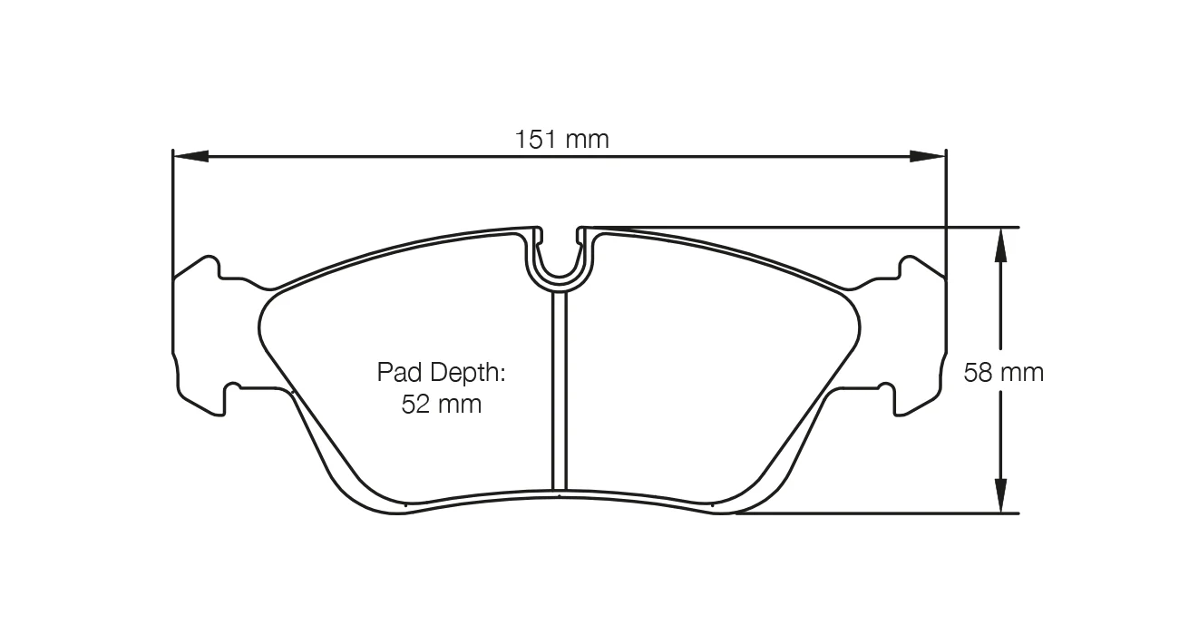 Pagid Race Pad Set 2180 RST1 BMW