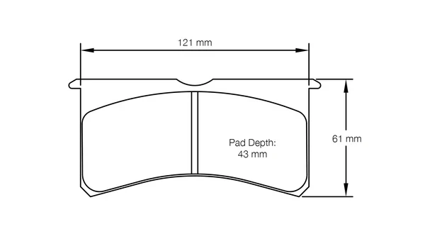 Pagid Race Pad Set 2205 RST3 AP, Wilwood
