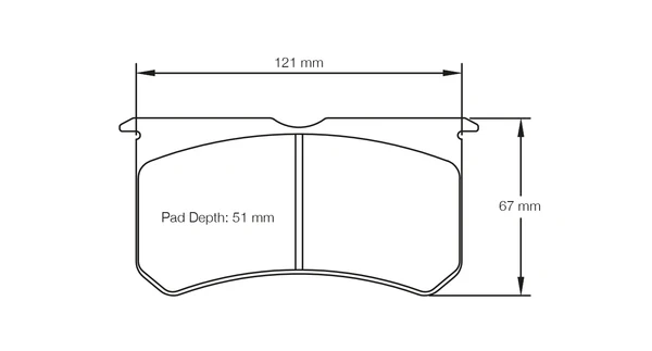 Pagid Race Pad Set 2206 RST1 AP, Stoptech, Wilwood