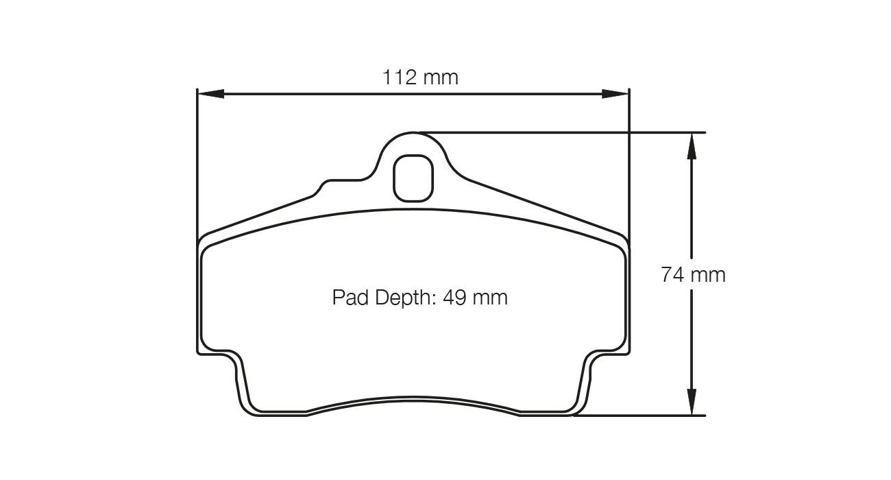 Pagid Race Pad Set 2406 RST3 Porsche