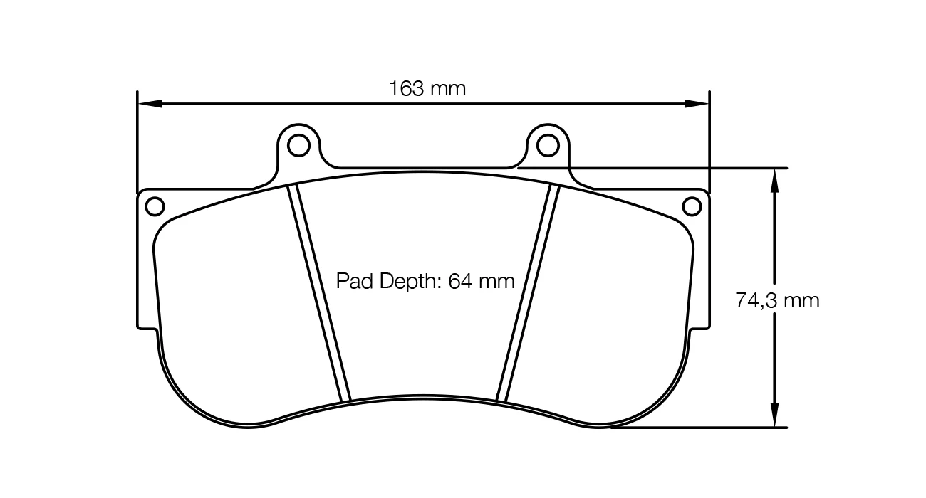 Pagid Race Pad Set 2564 RST3 AP