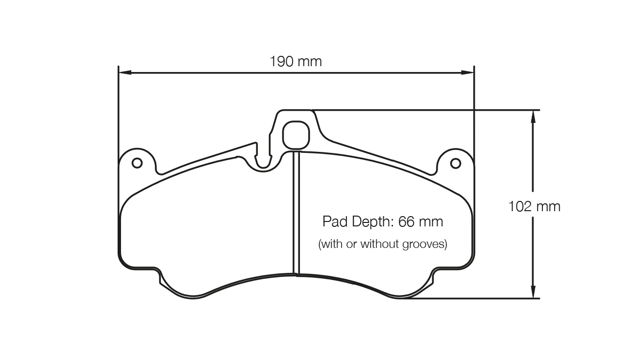 Pagid Race Pad Set 2707 RSC1 Porsche