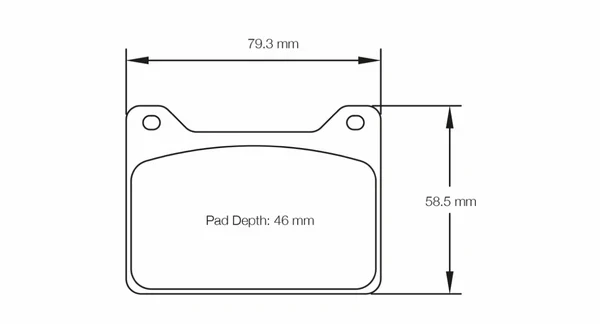 Pagid Race Pad Set 2905 R01 Wilwood Powerlite R1 Compound