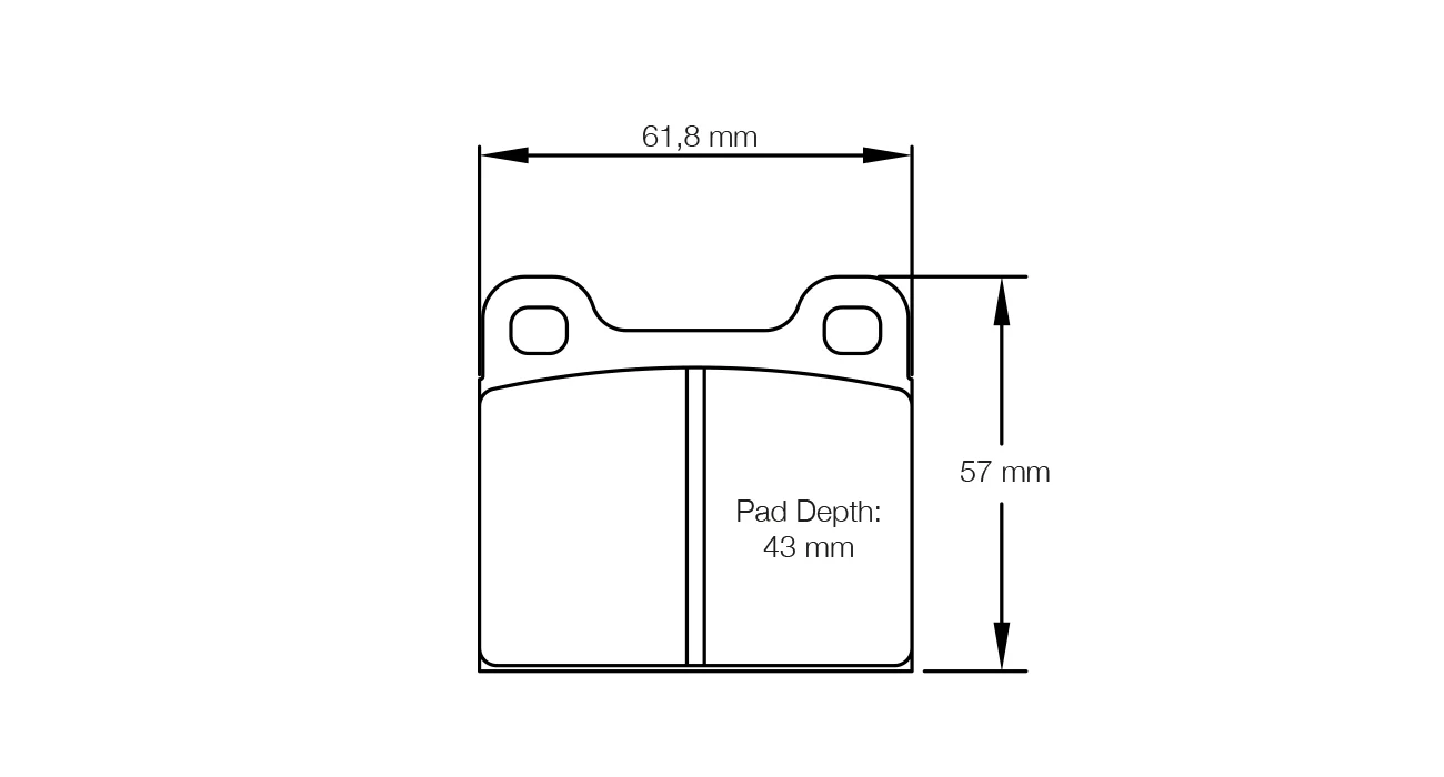 Pagid Race Pad Set 4304 H03 Historic Pads