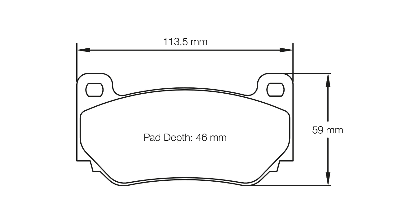 Pagid Race Pad Set 4349 14 AP Cp7600  Rs14  Aka 20349