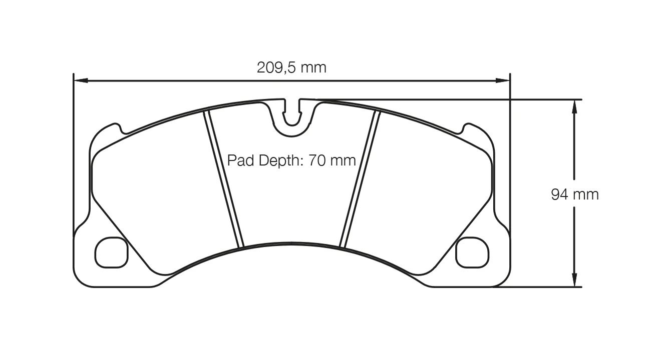 Pagid Race Pad Set 4917 RSC1 Porsche Pccb