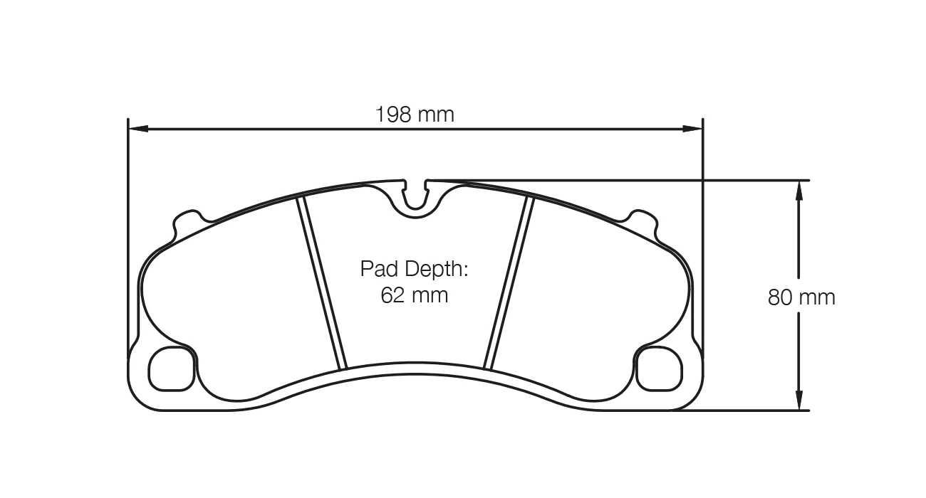 Pagid Race Pad Set 4924 29 Porsche 991 GT3 & Turbo Cast Iron Front