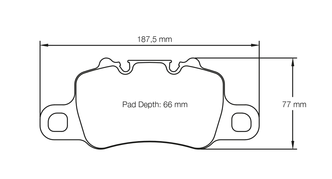 Pagid Race Pad Set 4925 RSC2 Porsche 991 Turbo / GT3 Ceramic Rear