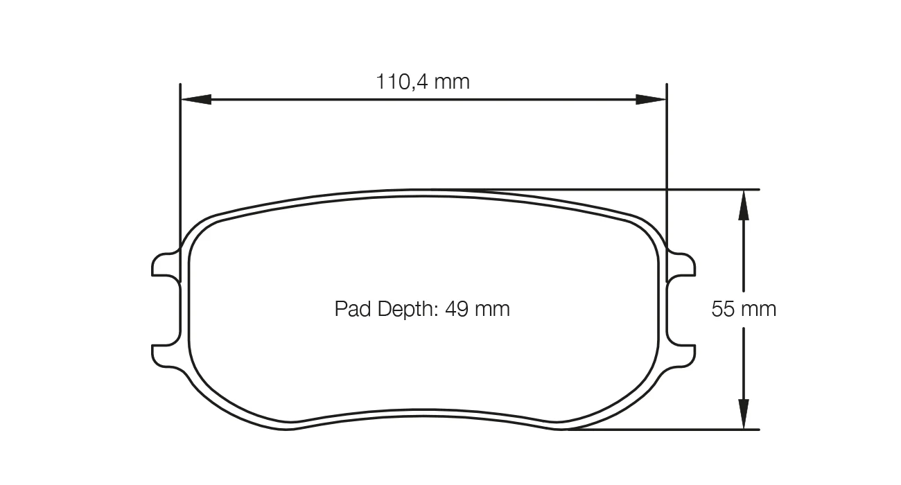 Pagid Race Pad Set 4929 29 Porsche 991 GT3 Cup Rear 26mm