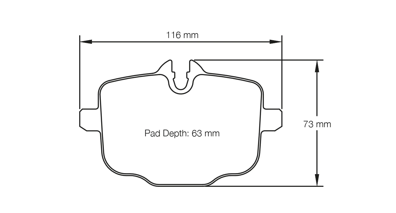 Pagid Race Pad Set 4932 RSC1 M5 (F10) Rear