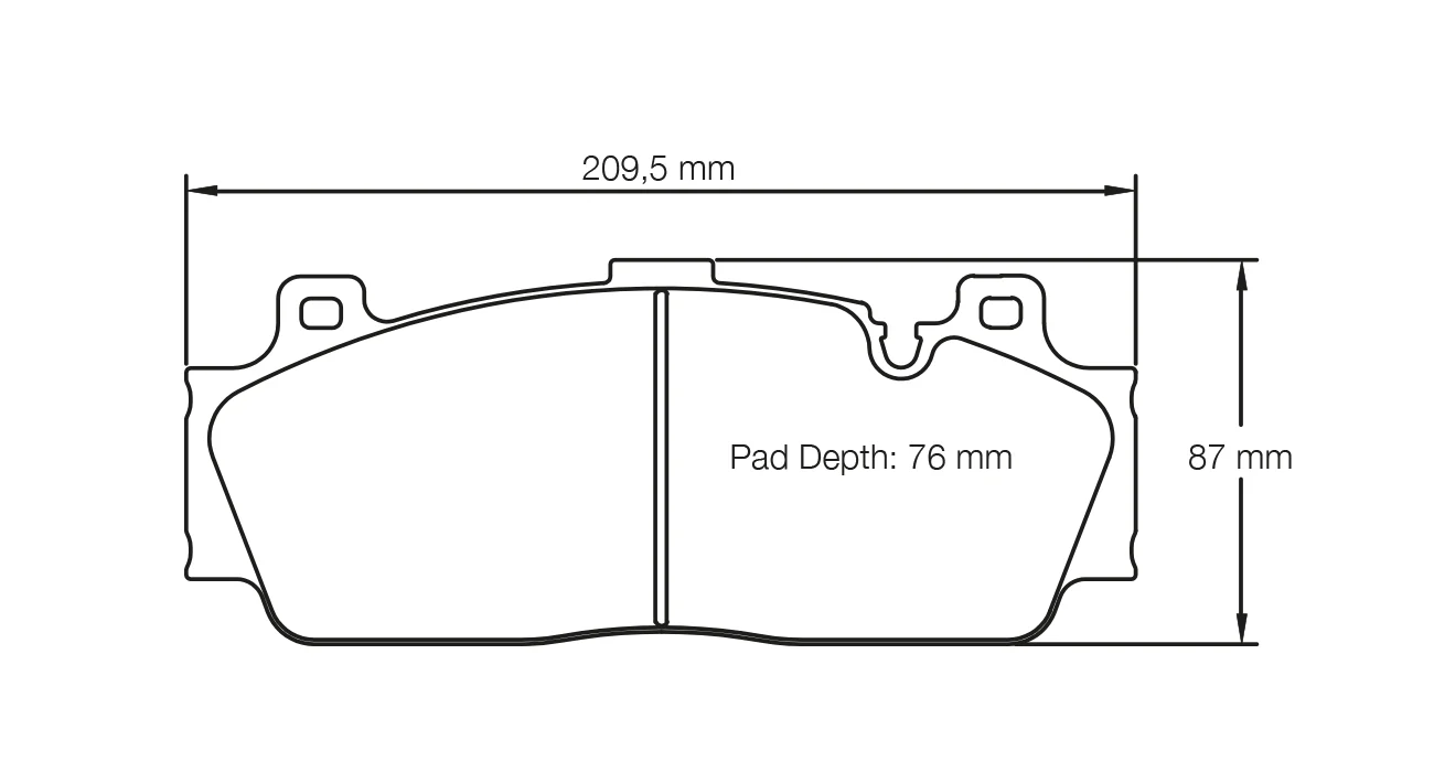 Pagid Race Pad Set 4934 29 BMW M5 (F10) Front