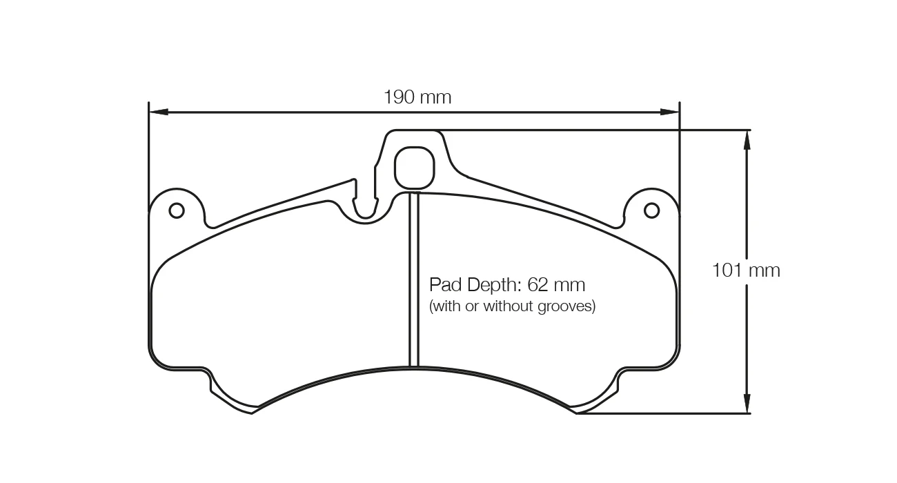 Pagid Race Pad Set 8003 14 Porsche, 8004 In 17.5mm
