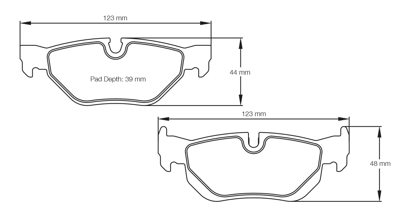 Pagid Race Pad Set 8035 RSL1 BMW Rear