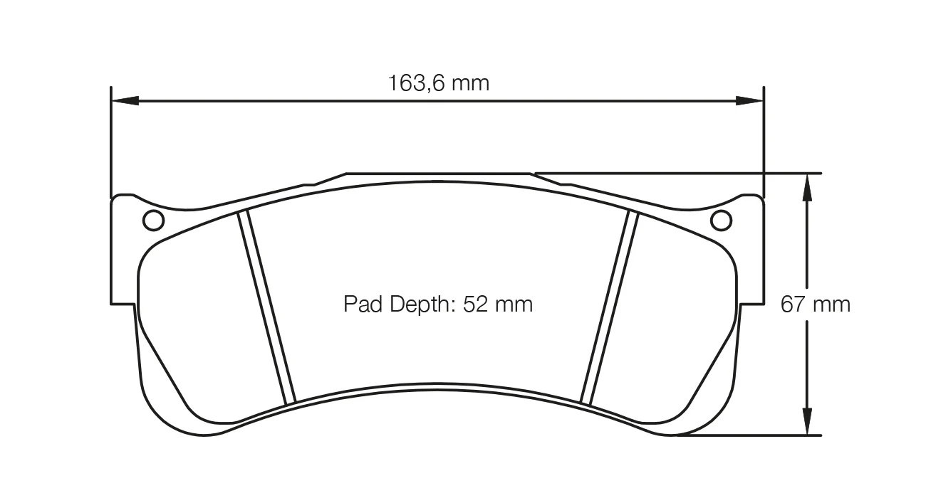 Pagid Race Pad Set 8038 RST2 2488 In 22mm