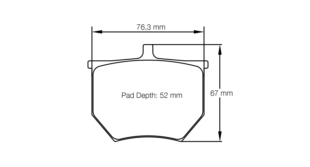 Pagid Race Pad Set 8040 H03 Historic AP Cp2372
