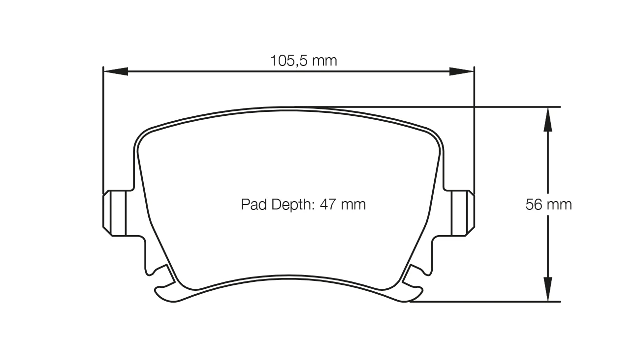 Pagid Race Pad Set 8046 19 Audi Rear