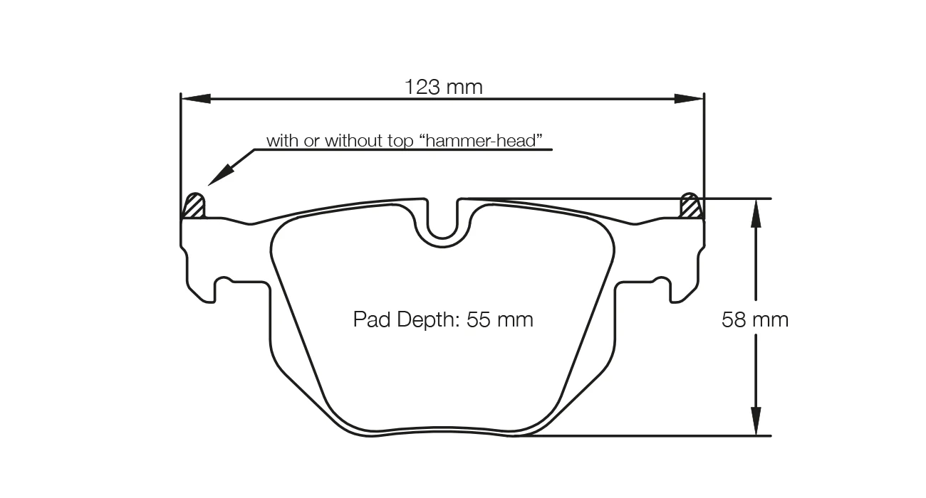 Pagid Race Pad Set 8051 19 BMW E90 / 92 Rear