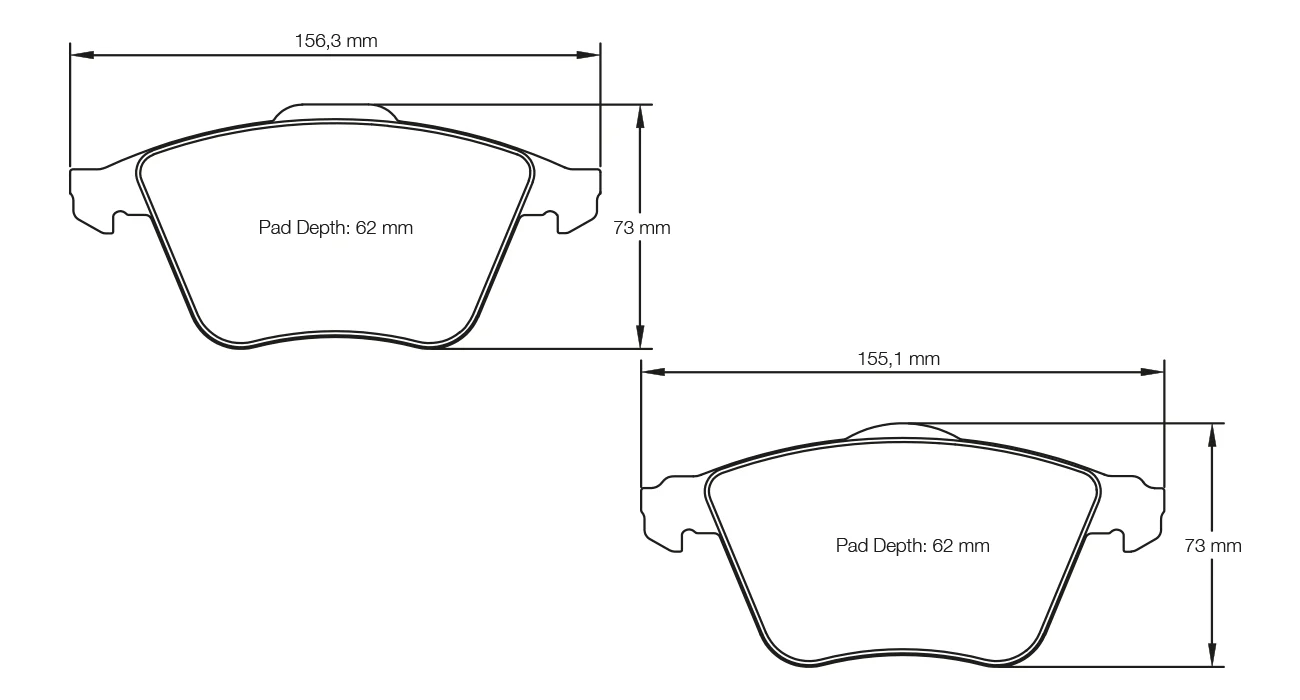 Pagid Race Pad Set 8064 19 Audi & VW Front