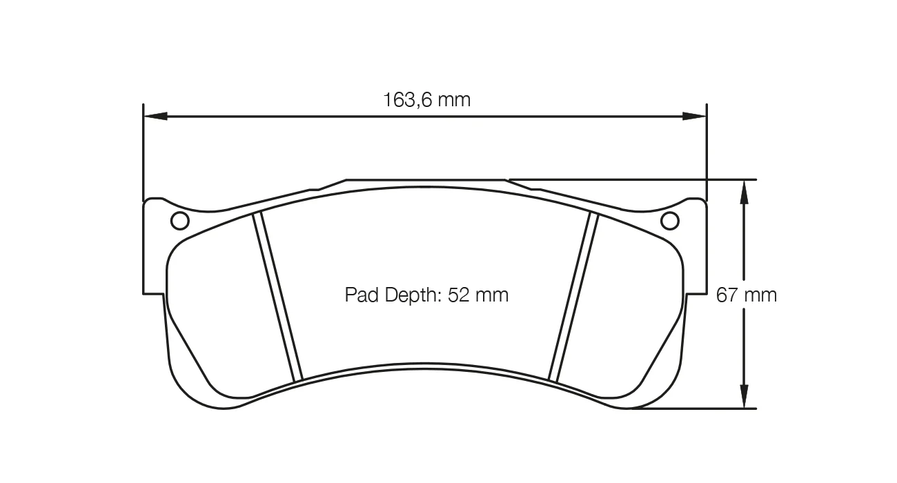 Pagid Race Pad Set 8087 RSL1 2488 In 25mm