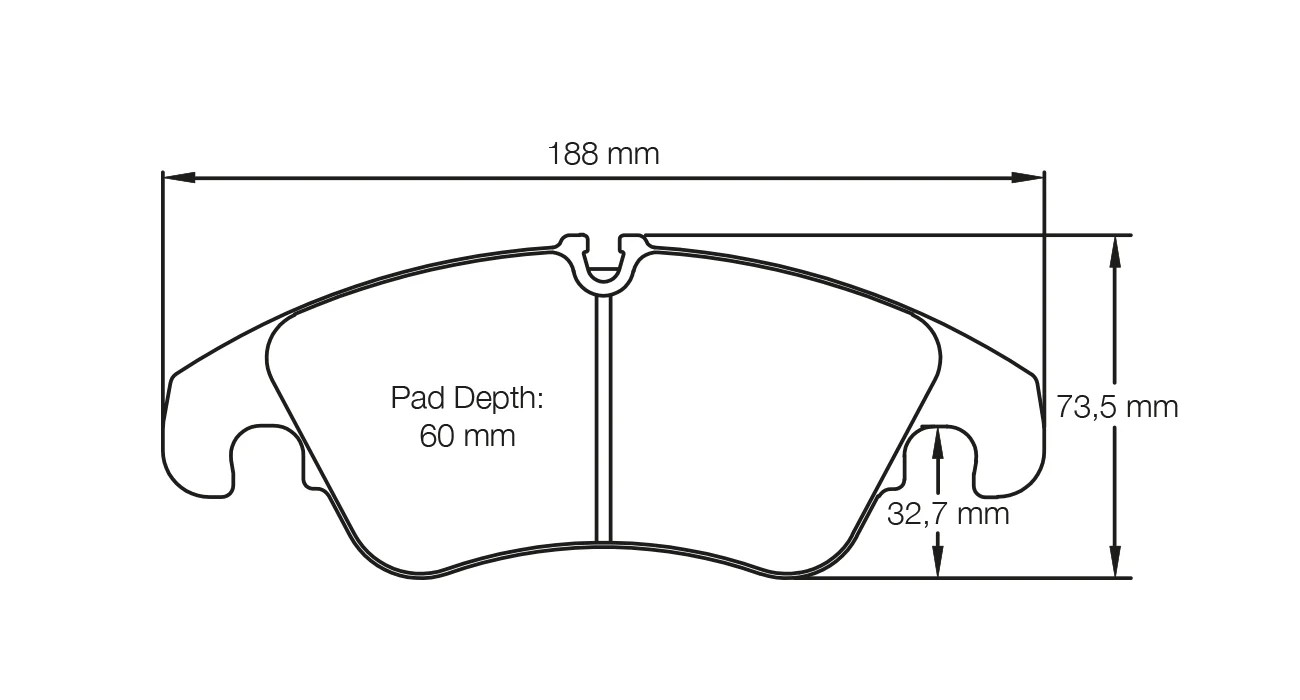 Pagid Race Pad Set 8096 19 Audi; Ford